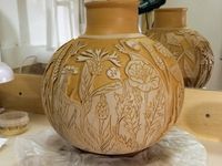 2111-01-6 Sgraffito Slipware Vase