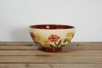 2111-04-3_Sgraffito slibware coloured bowl